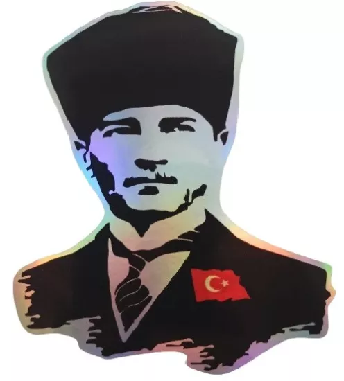 Ce-Ka Kalpaklı Mustafa Kemal Atatürk Resmi Araç Sticker